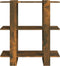 vidaXL - Boekenkast/kamerscherm - 80x30x87 - cm - gerookt - eikenkleurig