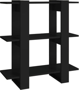 vidaXL - Boekenkast/kamerscherm - 80x30x87 - cm - zwart