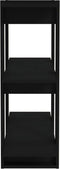 vidaXL - Boekenkast/kamerscherm - 80x30x87 - cm - zwart