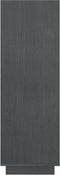 vidaXL - Boekenkast/kamerscherm - 80x35x103 - cm - massief - grenenhout - grijs
