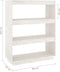 vidaXL - Boekenkast/kamerscherm - 80x35x103 - cm - massief - grenenhout - wit