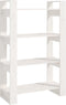 vidaXL - Boekenkast/kamerscherm - 80x35x125 - cm - massief - grenenhout - wit