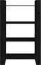 vidaXL - Boekenkast/kamerscherm - 80x35x125 - cm - massief - grenenhout - zwart