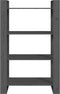 vidaXL - Boekenkast/kamerscherm - 80x35x125 - cm - massief - grenenhout - grijs