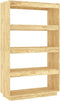 vidaXL - Boekenkast - / - kamerscherm - 80x35x135 - cm - massief - grenenhout