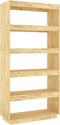 vidaXL - Boekenkast - / - kamerscherm - 80x35x167 - cm - massief - grenenhout