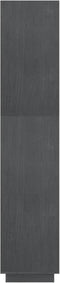 vidaXL - Boekenkast/kamerscherm - 80x35x167 - cm - massief - grenenhout - grijs
