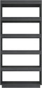 vidaXL - Boekenkast/kamerscherm - 80x35x167 - cm - massief - grenenhout - grijs