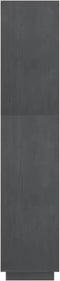 vidaXL - Boekenkast/kamerscherm - 80x35x167 - cm - massief - grenenhout - grijs