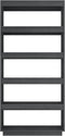 vidaXL - Boekenkast/kamerscherm - 80x35x167 - cm - massief - grenenhout - grijs