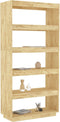 vidaXL - Boekenkast - / - kamerscherm - 80x35x167 - cm - massief - grenenhout