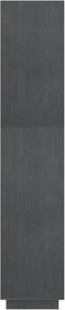 vidaXL - Boekenkast/kamerscherm - 80x35x167 - cm - massief - grenenhout - grijs