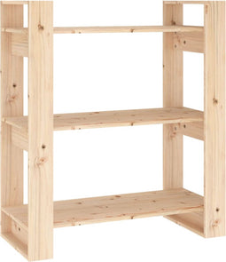 vidaXL - Boekenkast/kamerscherm - 80x35x91 - cm - massief - grenenhout