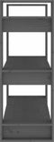 vidaXL - Boekenkast/kamerscherm - 80x35x91 - cm - massief - grenenhout - grijs