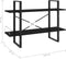vidaXL - Boekenkast - met - 2 - schappen - 100x30x70 - cm - bewerkt - hout - zwart