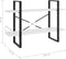 vidaXL - Boekenkast - met - 2 - schappen - 100x30x70 - cm - bewerkt - hout - wit