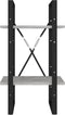 vidaXL - Boekenkast - met - 2 - schappen - 40x30x70 - cm - bewerkt - hout - betongrijs