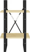vidaXL - Boekenkast - met - 2 - schappen - 40x30x70 - cm - massief - grenenhout
