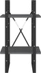 vidaXL - Boekenkast - met - 2 - schappen - 40x30x70 - cm - massief - grenenhout - grijs