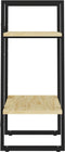 vidaXL - Boekenkast - met - 2 - schappen - 40x30x70 - cm - massief - grenenhout