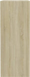 vidaXL - Boekenkast - met - 2 - schappen - 40x30x76,5 - cm - bewerkt - hout - sonoma - eik