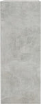 vidaXL - Boekenkast - met - 2 - schappen - 40x30x76,5 - cm - bewerkt - hout - betongrijs