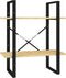 vidaXL - Boekenkast - met - 2 - schappen - 60x30x70 - cm - massief - grenenhout