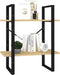 vidaXL - Boekenkast - met - 2 - schappen - 60x30x70 - cm - massief - grenenhout