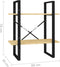 vidaXL - Boekenkast - met - 2 - schappen - 60x30x70 - cm - massief - grenenhout