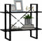vidaXL - Boekenkast - met - 2 - schappen - 80x30x70 - cm - bewerkt - hout - zwart