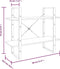 vidaXL - Boekenkast - met - 2 - schappen - 80x30x70 - cm - bewerkt - hout - grijs - sonoma