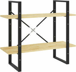 vidaXL - Boekenkast - met - 2 - schappen - 80x30x70 - cm - massief - grenenhout