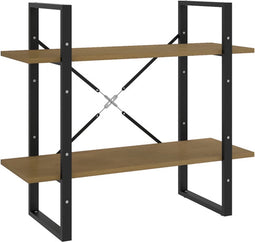 vidaXL - Boekenkast - met - 2 - schappen - 80x30x70 - cm - massief - grenenhout