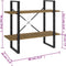 vidaXL - Boekenkast - met - 2 - schappen - 80x30x70 - cm - massief - grenenhout