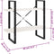vidaXL - Boekenkast - met - 2 - schappen - 80x30x70 - cm - massief - grenenhout - wit