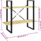 vidaXL - Boekenkast - met - 2 - schappen - 80x30x70 - cm - massief - grenenhout
