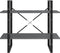 vidaXL - Boekenkast - met - 2 - schappen - 80x30x70 - cm - massief - grenenhout - grijs