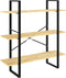 vidaXL - Boekenkast - met - 3 - schappen - 100x30x105 - cm - massief - grenenhout