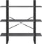 vidaXL - Boekenkast - met - 3 - schappen - 100x30x105 - cm - grenenhout - grijs