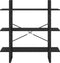 vidaXL - Boekenkast - met - 3 - schappen - 100x30x105 - cm - grenenhout - zwart