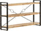 vidaXL - Boekenkast - met - 3 - schappen - 140x30x80 - cm - massief - mangohout