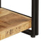 vidaXL - Boekenkast - met - 3 - schappen - 140x30x80 - cm - massief - mangohout