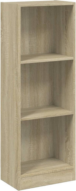 vidaXL - Boekenkast - met - 3 - schappen - 40x24x109 - cm - bewerkt - hout - sonoma - eik