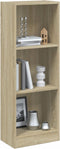 vidaXL - Boekenkast - met - 3 - schappen - 40x24x109 - cm - bewerkt - hout - sonoma - eik