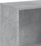 vidaXL - Boekenkast - met - 3 - schappen - 40x24x109 - cm - bewerkt - hout - betongrijs
