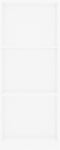 vidaXL - Boekenkast - met - 3 - schappen - 40x24x109 - cm - hout - hoogglans - wit