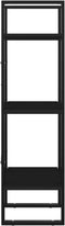 vidaXL - Boekenkast - met - 3 - schappen - 40x30x105 - cm - bewerkt - hout - zwart