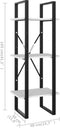 vidaXL - Boekenkast - met - 3 - schappen - 40x30x105 - cm - bewerkt - hout - wit