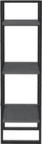 vidaXL - Boekenkast - met - 3 - schappen - 40x30x105 - cm - massief - grenenhout - grijs