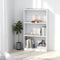 vidaXL - Boekenkast - met - 3 - schappen - 60x24x109 - cm - bewerkt - hout - wit